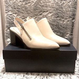 Cole Haan Vickey Booties Birch Leather Pointed Zip Slingback Sz 9.5 NIB 👢🥾🥰